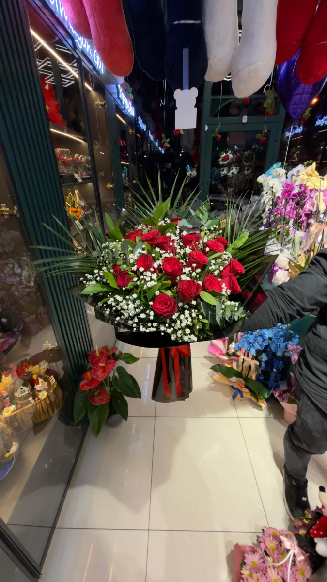 20' Li Kırmızı Gül Buketi