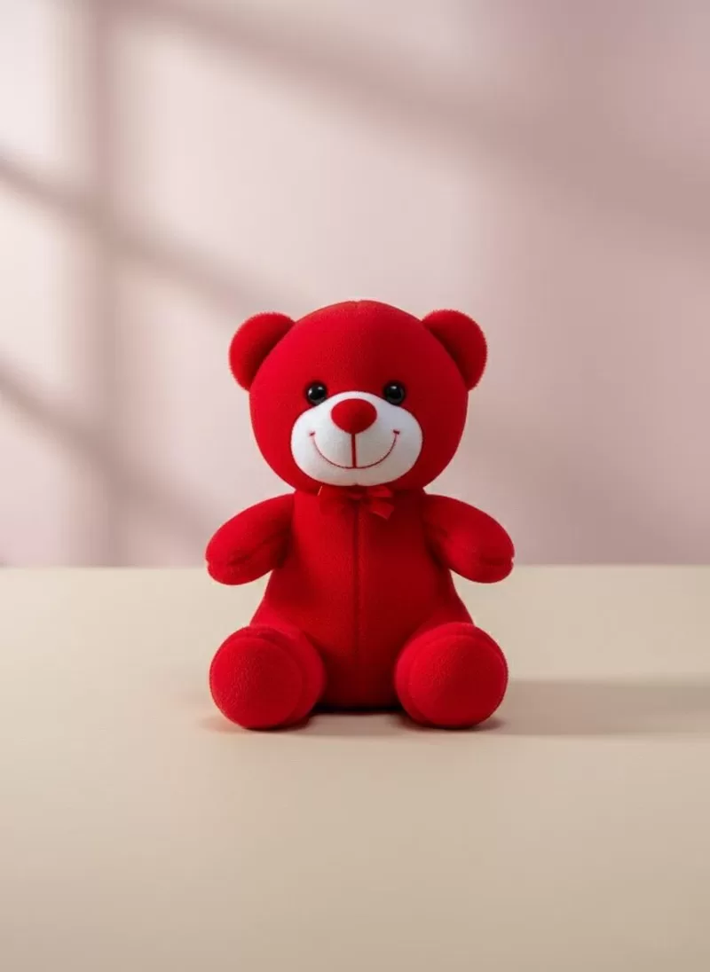 25 Cm Kırmızı Peluş Ayıcık