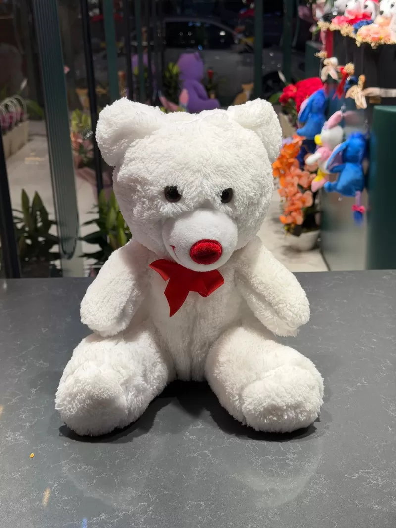 35 Cm Beyaz Peluş Ayıcık