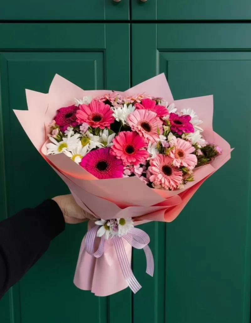 Gerbera & Papatya Buketi