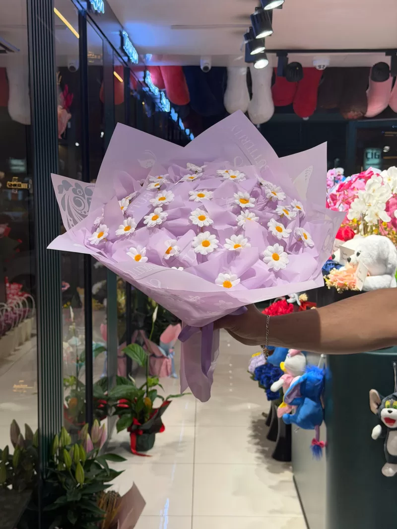Işıklı Papatya Buketi
