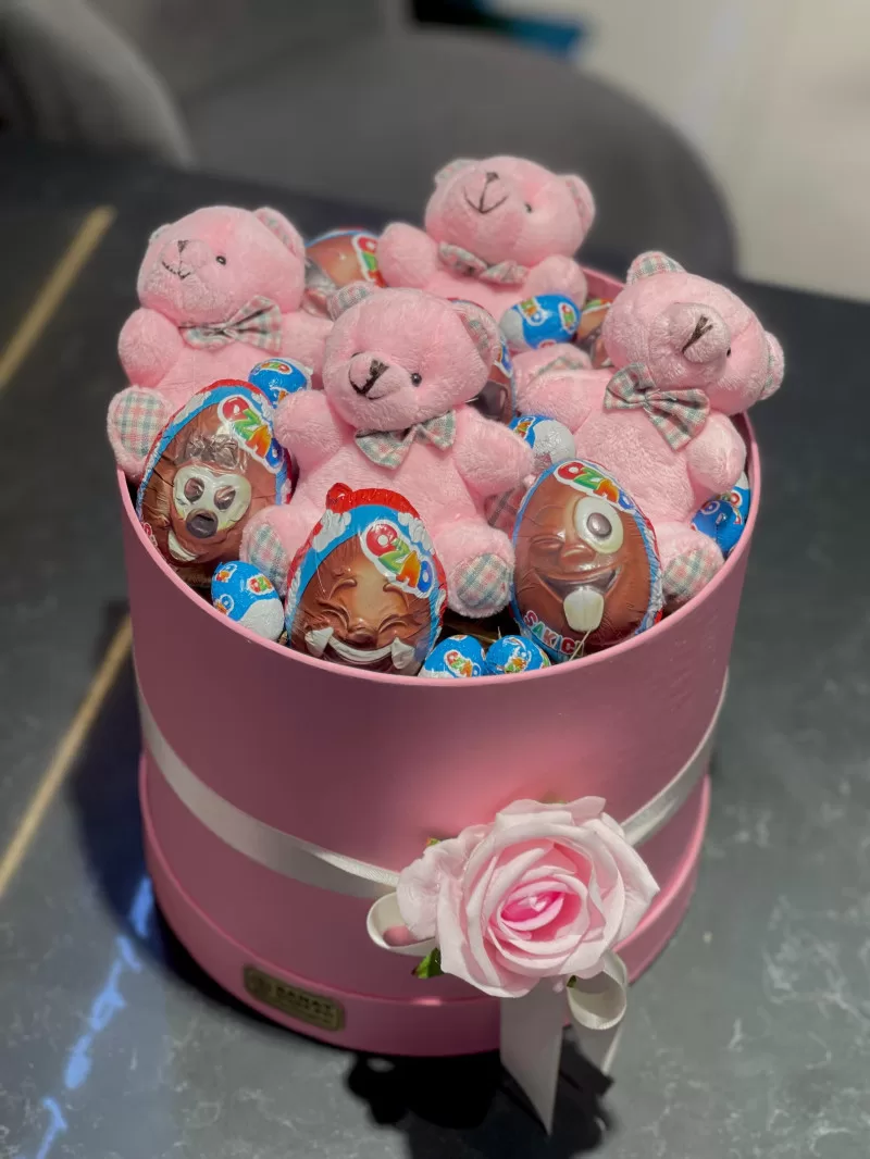 Pembe Kutuda Ayıcıklar Ve Süpsiz Yumurtalar